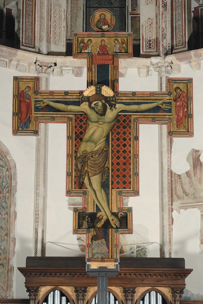 Immagine del christus patiens nella chiesa di Santa Chiara.