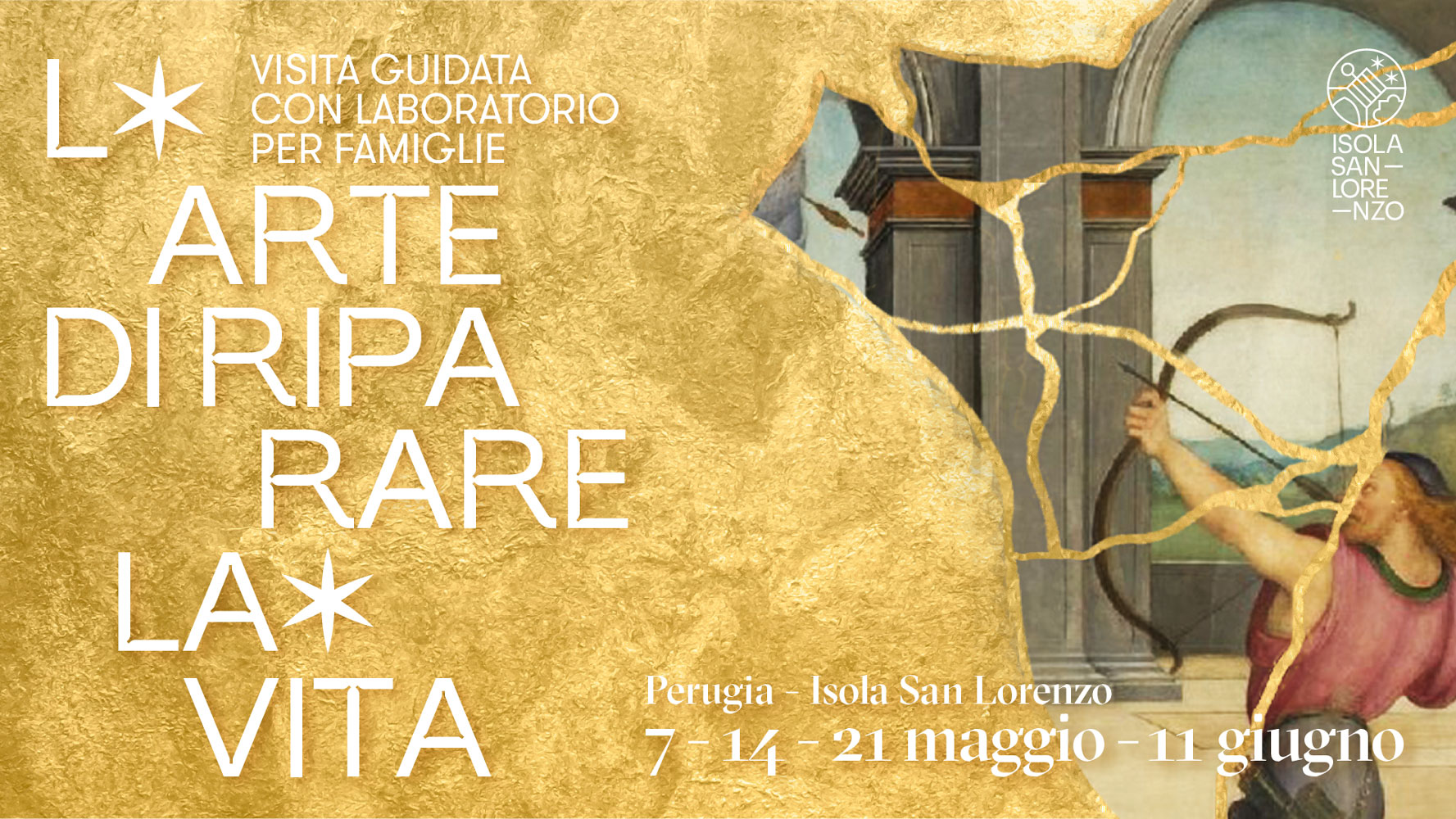 L’arte di riparare la vita: visita guidata al cantiere di restauro della Pala Martinelli e laboratorio artistico con tecnica kintsugi