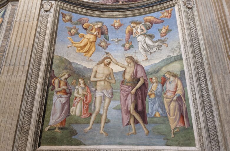 The Baptism of Christ at the Oratorio della Nunziatella