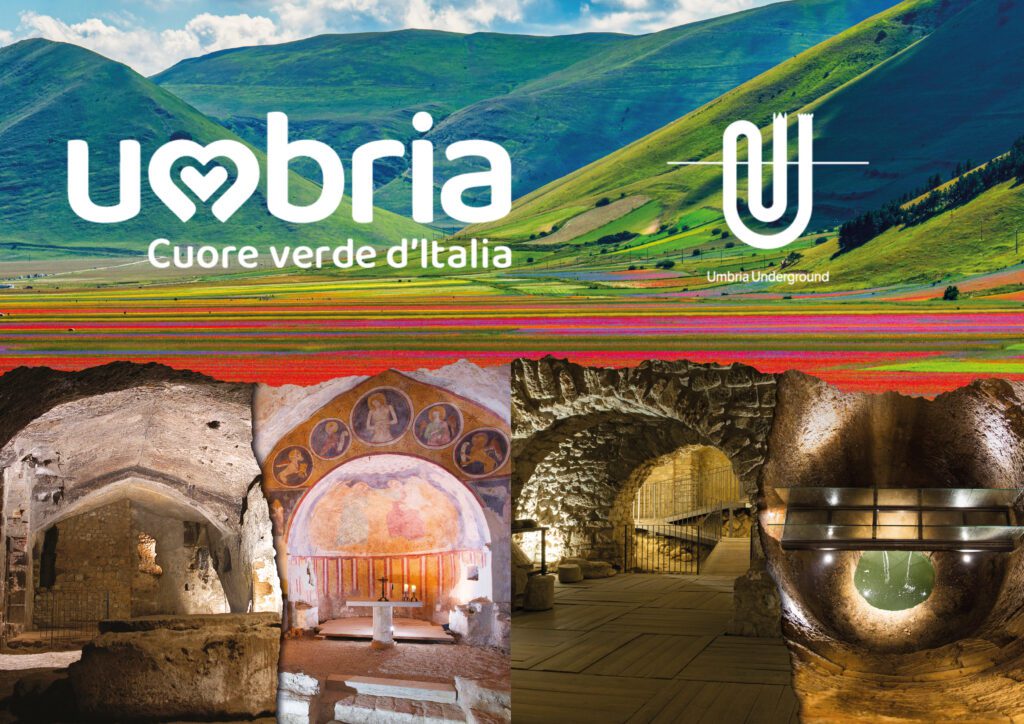 Copertina Perugia Sotterranea alla XXV edizione della Borsa Mediterranea del Turismo Archeologico di Paestum.